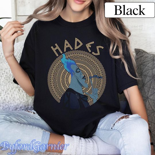 Disney Hercules Funny Villains Hades Portrait T-shirt, Vacation Holiday Gift
