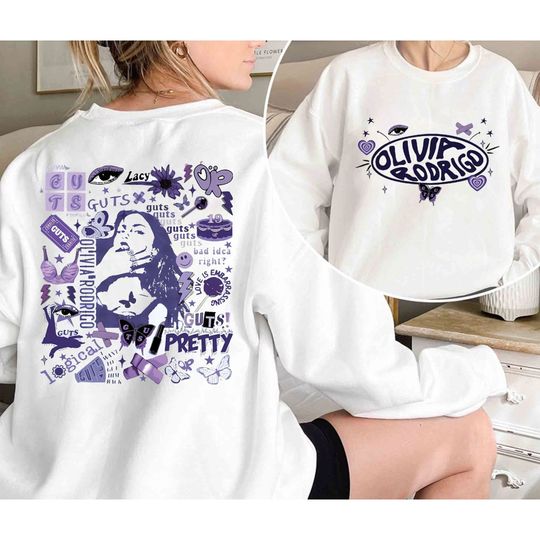 Olivia Rodrigo Guts Sweatshirt, Olivia Rodrigo Guts Merch, Guts Tour 2024 Shirt, Olivia Rodrigo Concert, Olivia Rodrigo Fan Shirt, Guts Tee