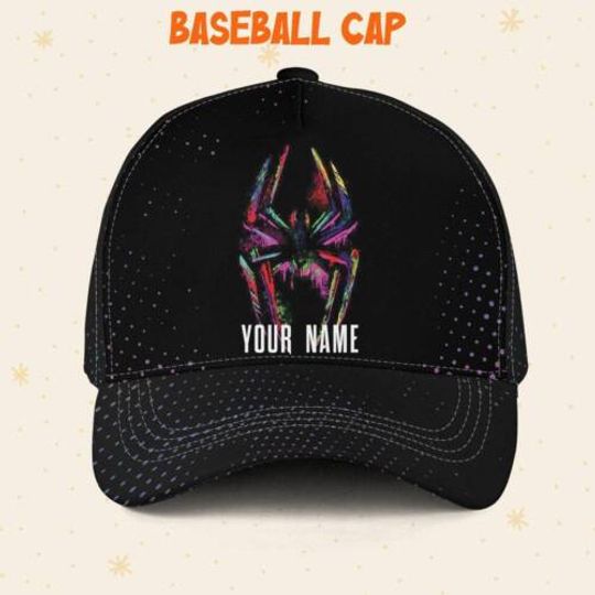 Custom Spiderman Miles Fun Logo Cap, Custom Disney Hat, Spiderman Baseball Cap