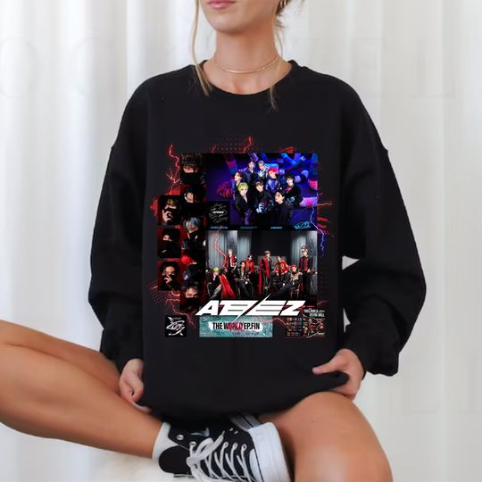 Ateez The World Ep.Fin Will Album Sweatshirt, Ateez Will Shirt, Ateez World Tour Shirt, ATEEZ Tour 2023 Ateez Hongjoong, Mingi, Yeosang