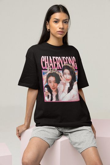 Itzy Chaeryeong Retro 90s Bootleg T-shirt - Itzy Shirt - Kpop T-shirt - Kpop Merch - Kpop Gift For Her and Him - Retro kpop Tee