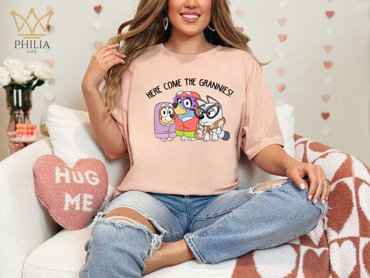 Discover Here Come The Grannies Shirt, BlueyDad Shirt, Disney Trip Shirt, Bingo Shirt