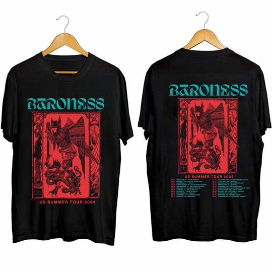 Baroness US Summer Tour 2024 Double Sided Shirt
