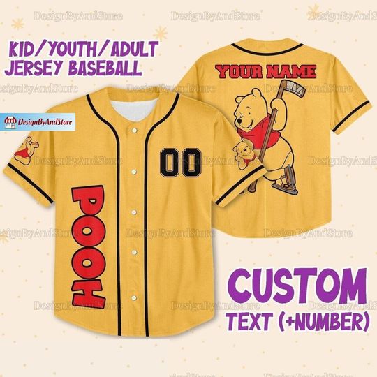 Discover Pooh Jersey Shirt, Pooh Disney Jersey, Winnie Pooh