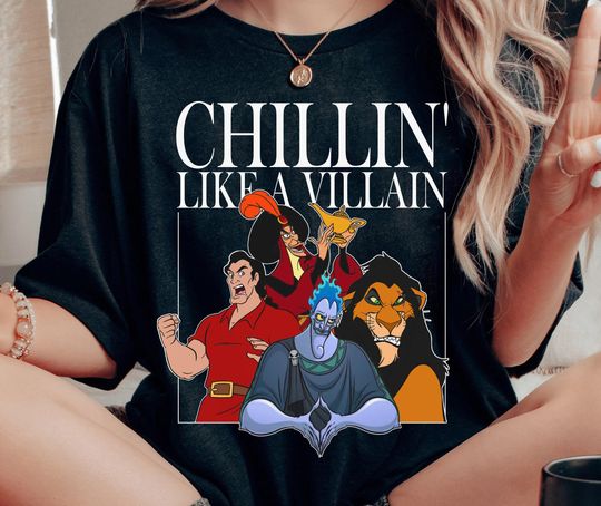 Jafar Hades Scar Gaston Chillin' Like A Villain Shirt