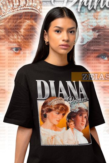 Retro Princess Diana Shirt, Princess Diana Sweater, Princess Diana Tribute, Princess Diana of Wales, Princess Diana Homage Tee