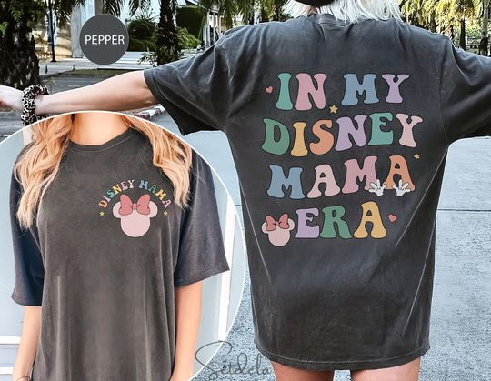 In My Disney Mom Era Two Sided Shirt, Disney Mom Shirts, Minnie Mouse Mom Shirts