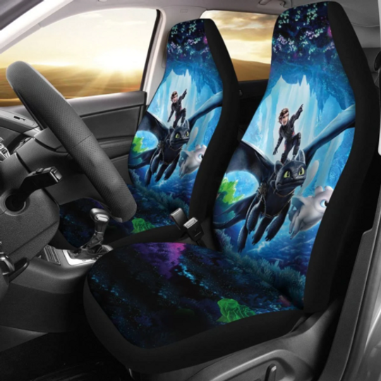 Disney Toothless How To Train Your Dragon Cartoon Car Seat Covers