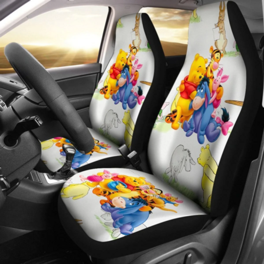 Disney Winnie The Pooh Cartoon Car Seat Covers