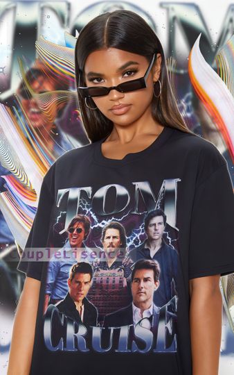 TOM CRUISE Vintage Shirt | Tom Cruise Homage Retro | Tom Cruise Tees | Movie Action Tom Cruise|Tom Cruise 90s Sweater | Tom Cruise Merch
