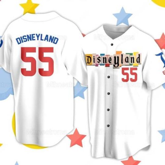 Disneyland Est 1955 Baseball Shirt, Mickey And Friends Family Vacation Jersey