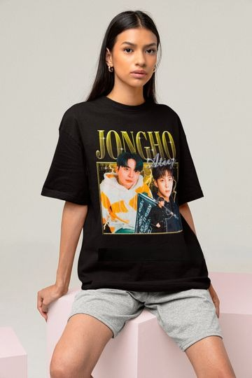 ATEEZ Jongho Retro Classic T-shirt  - Kpop Bootleg Tee - Kpop Gift for her or him - Kpop Merch - Ateez Bootleg Shirt