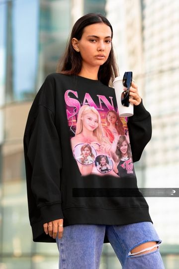 Twice Sana Retro 90s Sweatshirt - Kpop Merch - Kpop Gift for her or him - Trendy Sweater - Twice Sweatshirt