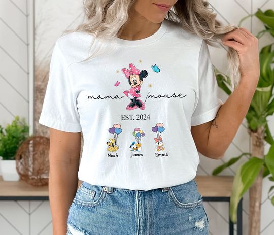 Custom Minnie Mouse Est Shirt, Disney Mom Shirt, Disney Mama Shirt