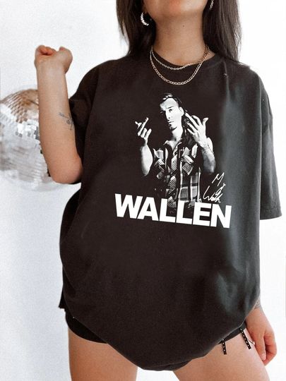 Wallen Middle Finger Shirt, Wallen Western Shirt