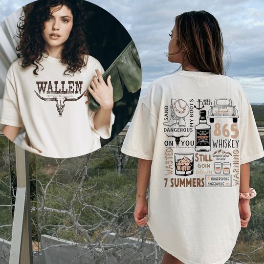 Wallen Western Tshirt, Retro Wallen Western