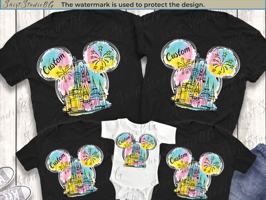 Cutom Vacation Disney Family Trip Shirts, Disney Family Shirts