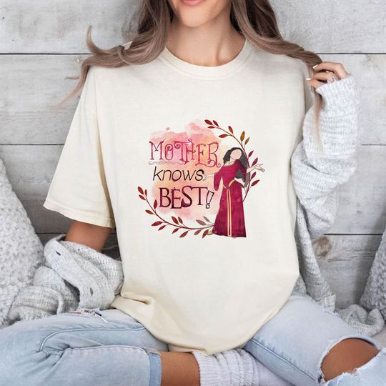 Vintage Rapunzel Mother Knows Best Shirt, Funny Disney Mom Shirt