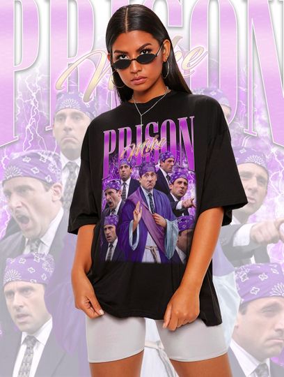 Michael Scott Tshirt, The Office Tee, Retro Prison Mike Shirt, The Office Shirt, Michael Scott Shirt, Steve Carell Tee