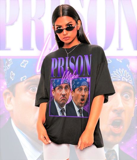 Retro Prison Mike Shirt-The Office Shirt,Michael Scott Shirt,Steve Carell Shirt,Michael Scott Hoodie,The Office Tee
