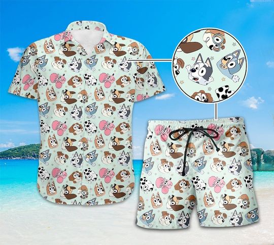 BlueyDad Dad Dog Hawaiian Shirt, BlueyDad Dog Shirt