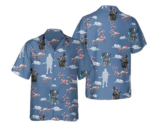 Boba Fett Darth Vader Stormtrooper Samurai Hawaiian Shirt