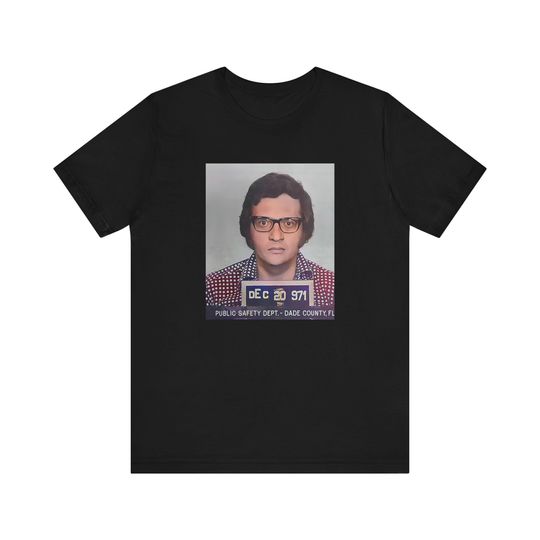 Larry King Mugshot Tee, Short Sleeve Shirt, Vintage Mugshot Graphic, Unisex T-shirt