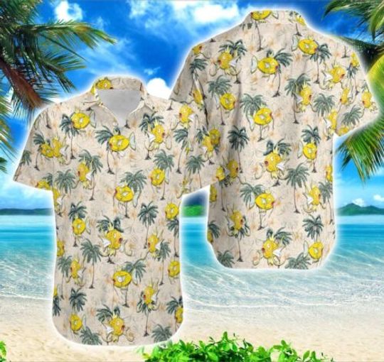 P0kem0n Tropical Magikarp, Monster Anime Aloha Shirt