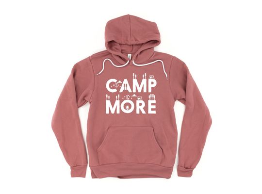 Camp More Camper Hoodie, Camping Life, Camping Hoodie, Happy Camper, Gift For Her