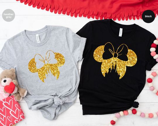 Minnie Mouse Ears Shirts, Custom Disney T-Shirts, Disney Family Shirt