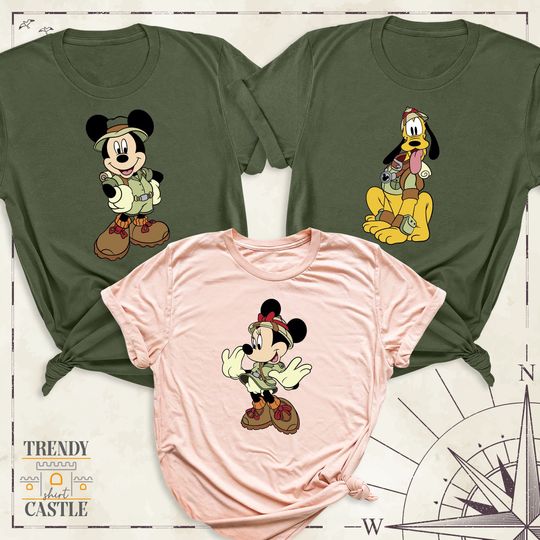 Disney Mickey Friends Safari Mode Shirt, Custom Disneyworld Family Trip Safari