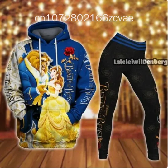 Disney Beauty and the Beast Hoodie Leggings Set