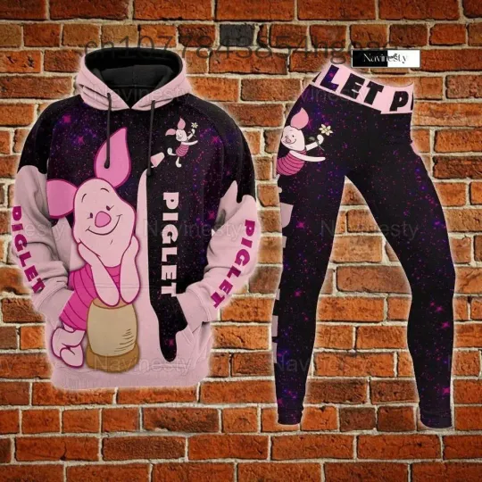 Disney Piglet Winnie the Pooh Hoodie Leggings Set