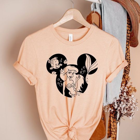 Disney Ariel Princess Shirt, Disney Princesses Fan Shirt