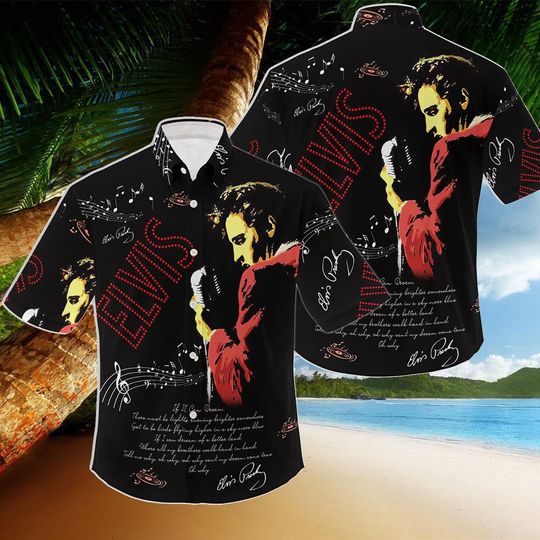 Discover Elvis Hawaiian shirt, Presley summer aloha shirt, Elvis The King