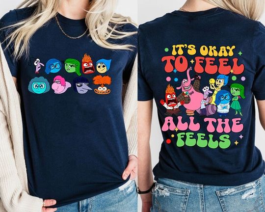 Disneyland Inside Out Shirt, It's Okay To Feel All The Feels Shirt, Mental Health Shirt