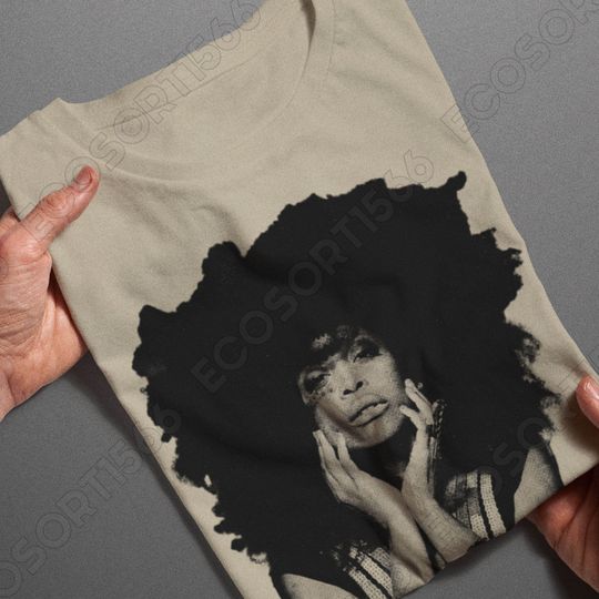 Erykah Badu  Vintage Halftone Style  Fan Art Design