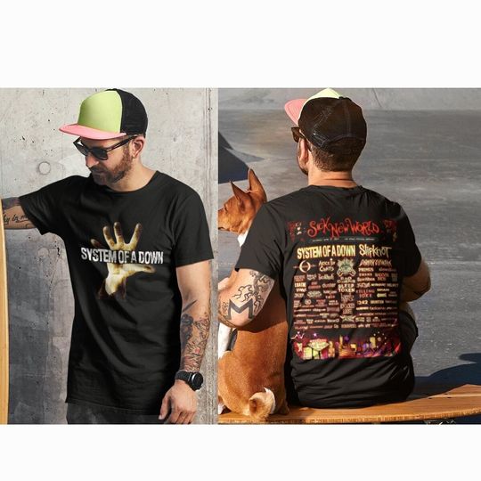 Unisex Tshirt SYSTEM OF DOWN, Sick New World Concert 2024