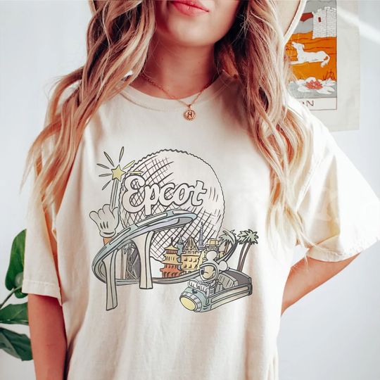 Retro Mickey Disney Epcot Shirt, Vintage Epcot 1982 Shirt
