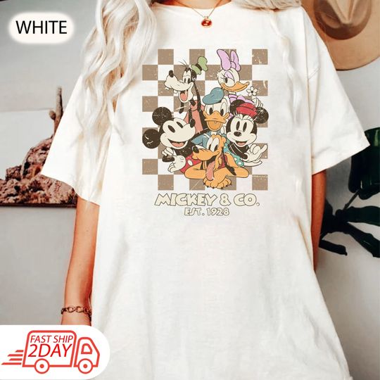 Vintage Mickey And Co 1928 Shirt Disneyland family trip shirt Mickey And Friends shirt