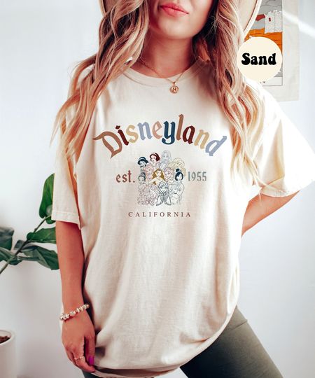 Retro Disneyland Princess Shirt Disneyland Est 1955 California Princess Shirt Magic Kingdom Disney Vacation