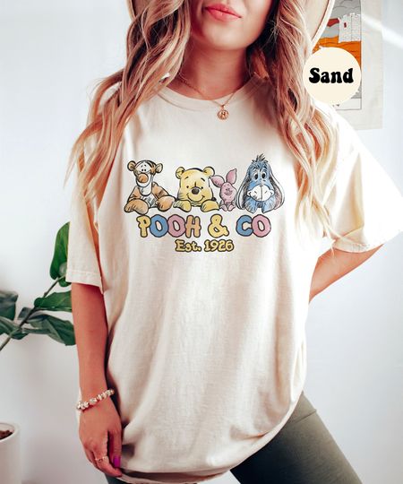 Retro Pooh and Co Est 1926 Vintage Winnie The Pooh Shirt Pooh Bear And Friends Piglet Eeyore Disney Trip Shirt