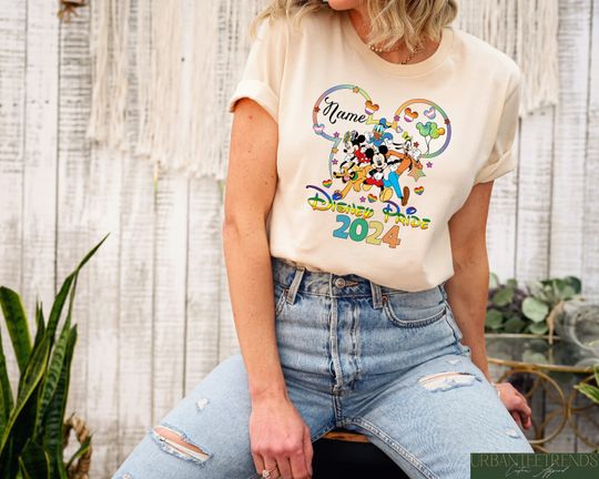 Disney Pride Shirt, Personalized Pride Month Shirt, LGBTQ Community Vacation Shirt