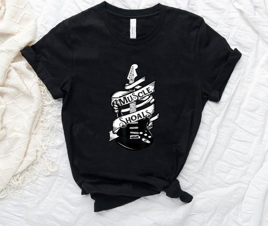 Muscle Shoals Shirt Albm Music Recording Studio Guitar
