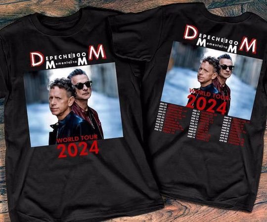 2024 Depeche Mode Memento Mori World Tour T-Shirt, Depeche Mode Tour 2024 T-Shirt, Memento Mori World Tour 2024 Shirt, Rock Tour Tee Shirt
