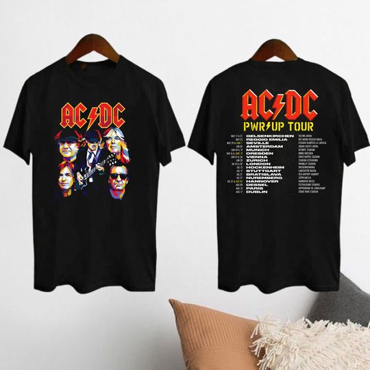 AC-DC Band 90s Vintage Shirt, AC-DC Pwr Up World Tour 2024 Shirt, Rock Band AC-DC 2024 Concert Shirt, AC-DC Fan Shirt, AC-DC Merch, AC-DC Shirt