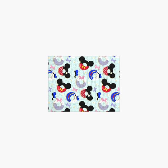 Disney Treat Yourself National Donut Day Mouse Ears Donuts and Bow Cookies Theme Park Snacks Jigsaw Puzzle