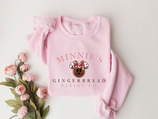 Minnie Gingerbread Sweatshirt Minnie Christmas Sweatshirt Christmas Sweatshirt