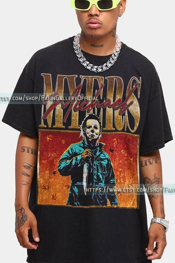 MICHAEL MYERS Vintage Shirt, Michael Myers Homage Tshirt, Myers Thriller T-Shirt Friday the 13th Horror