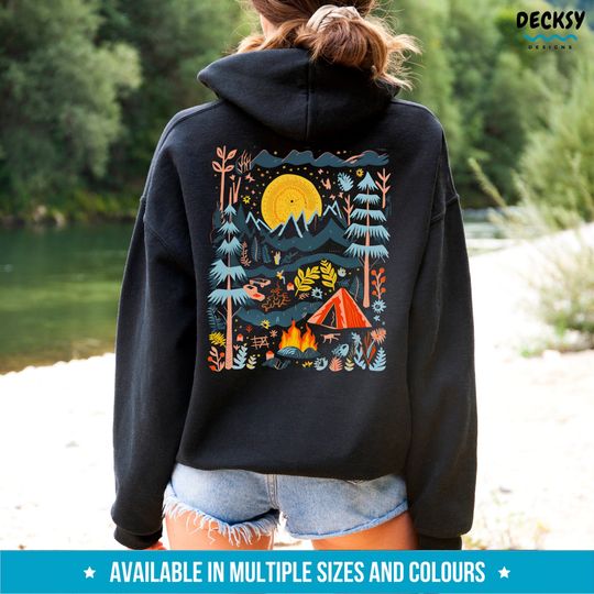Camping Hoodie, Adventure Hoodie, Nature Lover Gift For Camper